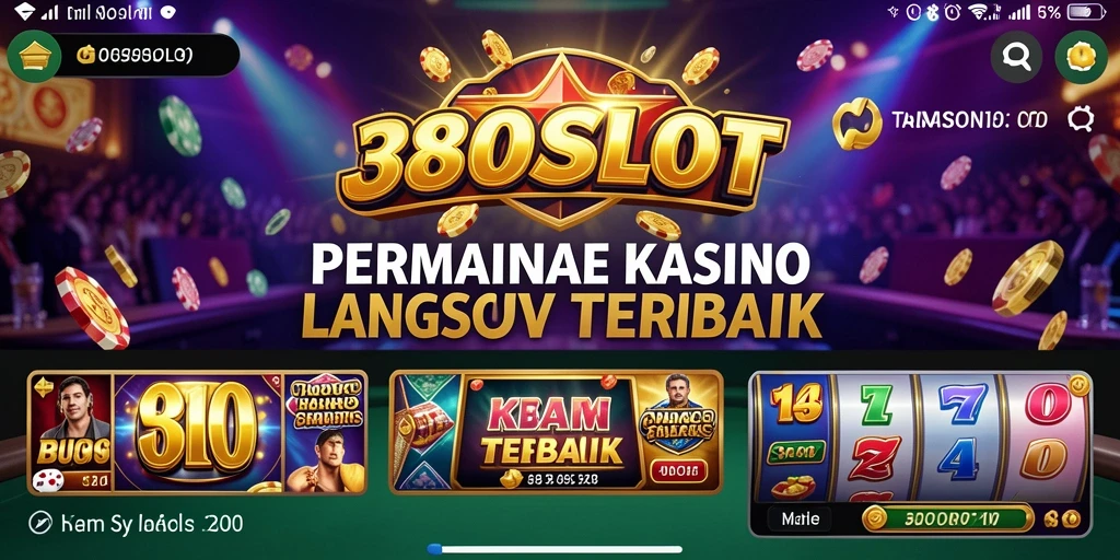 Tampilan gameplay Live Casino yang memukau di 380SLOT.