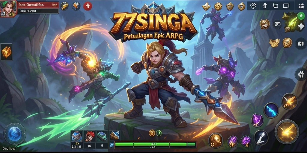 Tampilan epik dari pertempuran dalam 77SINGA yang mendebarkan.
