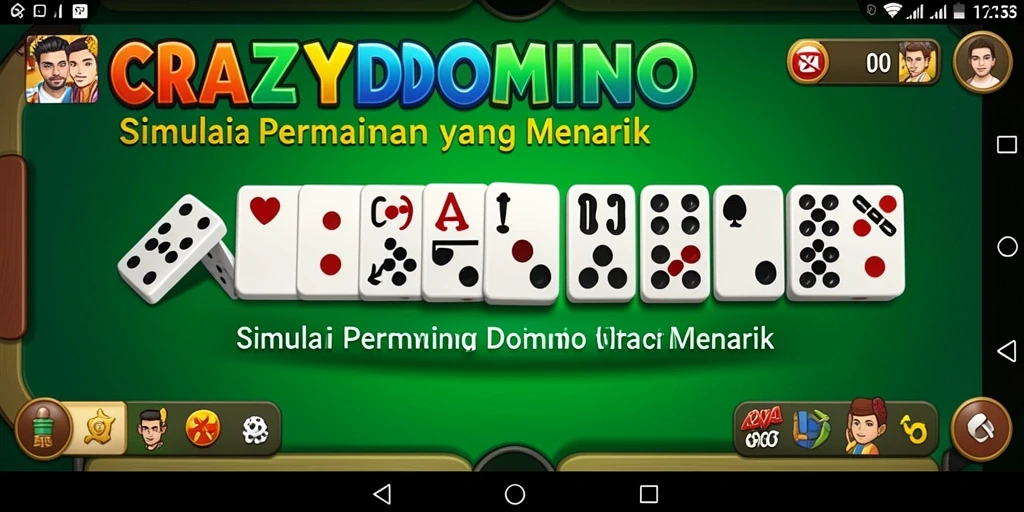 Tampilan gameplay <strong>CRAZYDOMINO</strong> dengan grafis yang menarik dan dinamis.