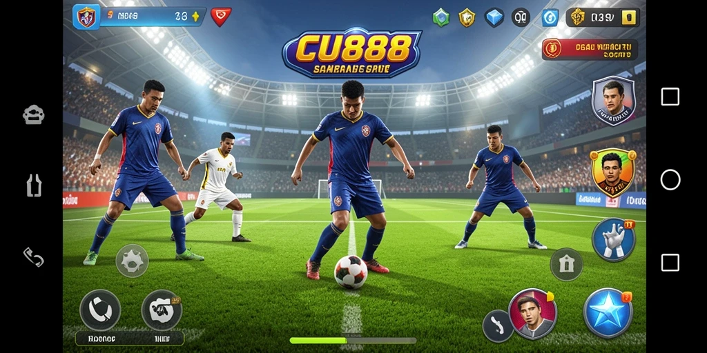 Tampilan gameplay CU888 dengan aksi seru dalam olahraga.