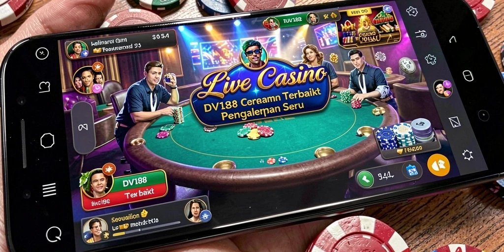 Tampilan gameplay menakjubkan dari DV188 di Live Casino.
