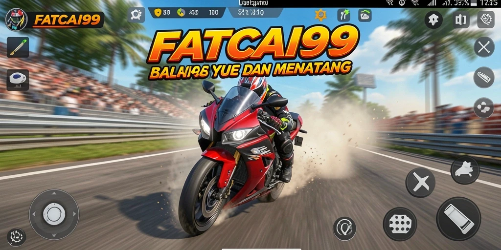 Screenshot gameplay <strong>FATCAI99</strong> menampilkan momen balapan seru dan adrenalin tinggi.
