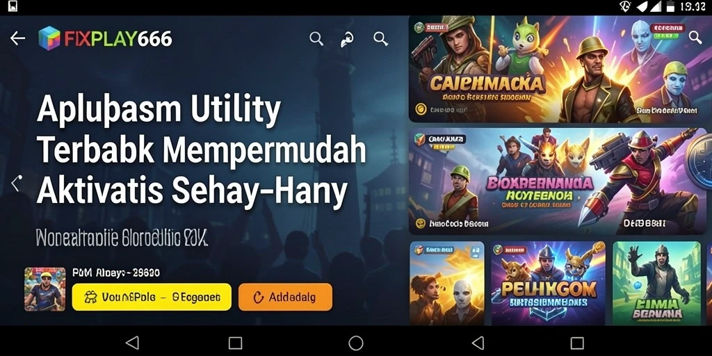 Tampilan antarmuka intuitif FIXPLAY666 yang memudahkan pengelolaan aktivitas.