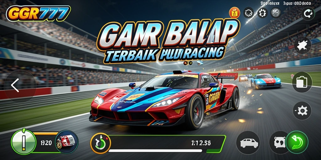 Tampilan gameplay GGR777 dengan balapan yang mendebarkan dan kendaraan yang beragam.