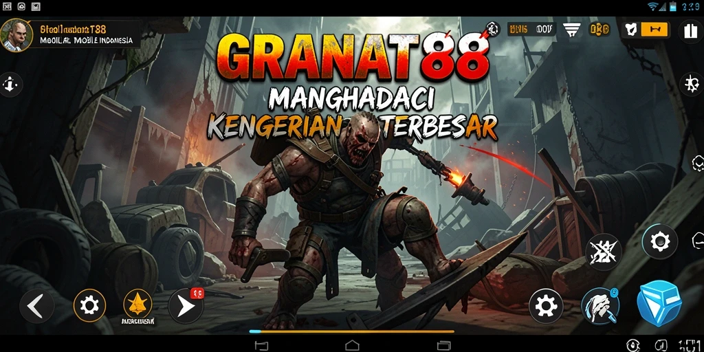 Tampak gameplay horor yang menegangkan dengan suasana mencekam.