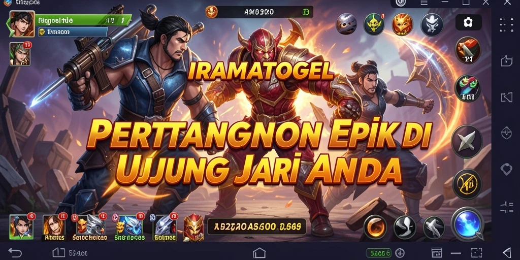 Gameplay pertarungan seru dalam IRAMATOGEL dengan grafis yang menakjubkan.