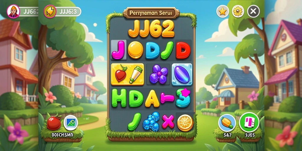 Tampilan gameplay JJ62 yang seru dan penuh warna.