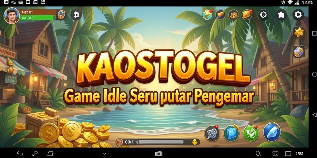 Screenshot KAOSTOGEL menampilkan gameplay Idle yang menarik dan interaktif.