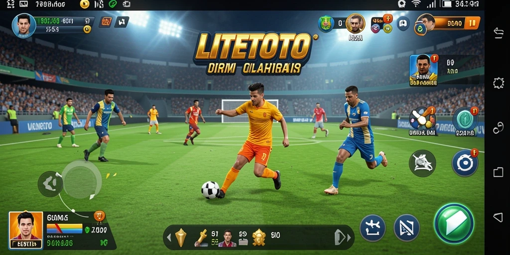 Tampilan gameplay LITETOTO yang menegangkan dalam olahraga.