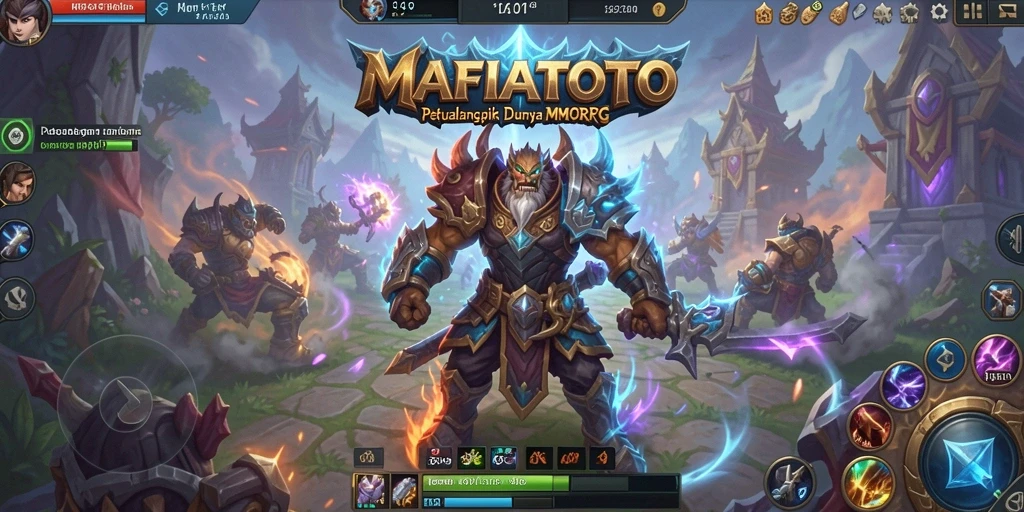 Screenshot dari gameplay MAFIATOTO yang menunjukkan pertarungan seru dalam MMORPG.