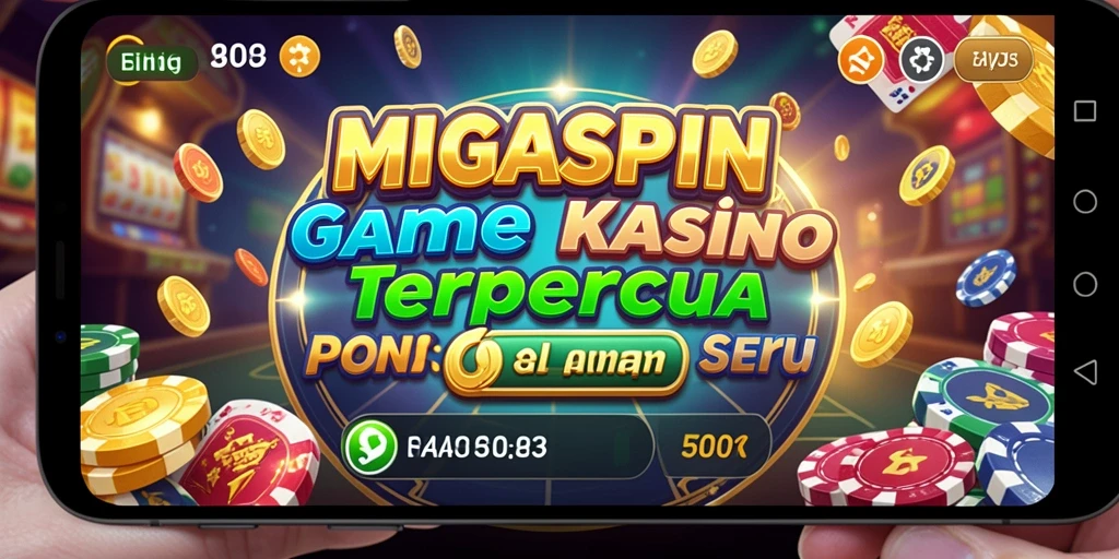 Tampilan gameplay MIGASPIN yang seru dan menarik.