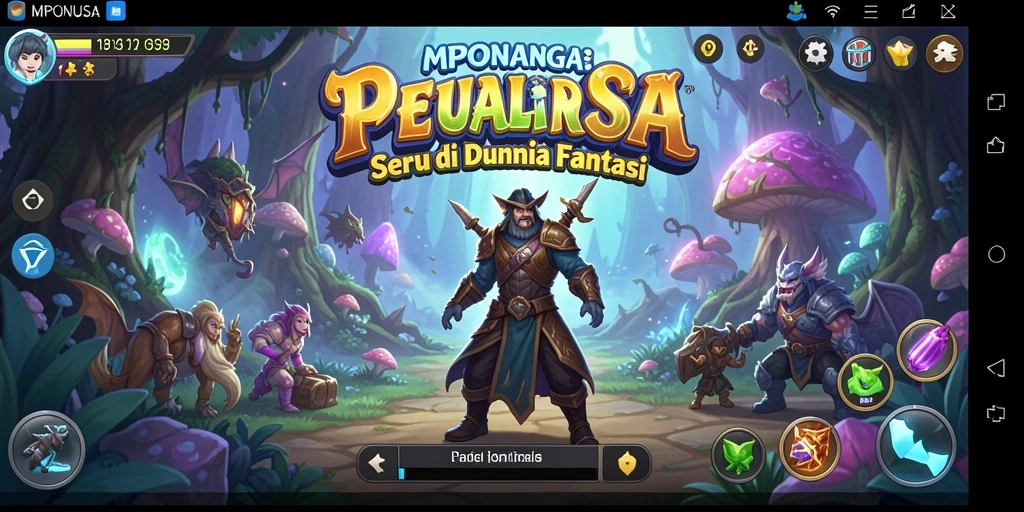 Gameplay MPONUSA yang penuh petualangan dan interaksi.