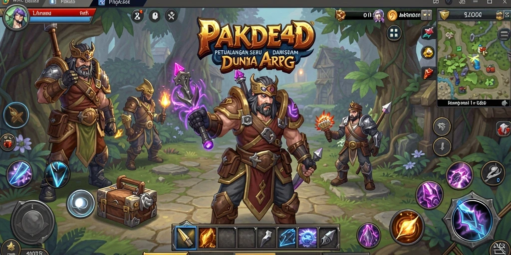 Tampilan gameplay PAKDE4D yang menarik dan seru dalam aksi ARPG.