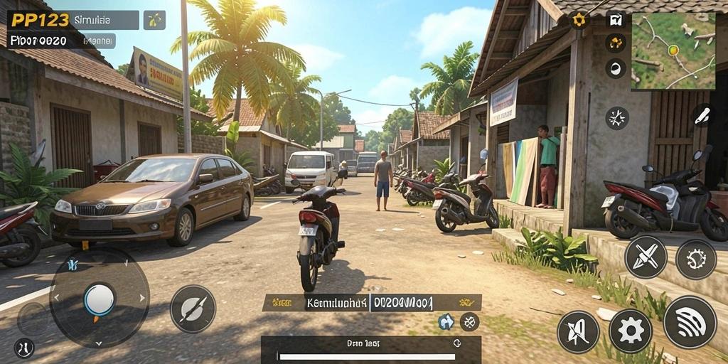 Gameplay menarik dari PP123 yang menunjukkan interaksi karakter.