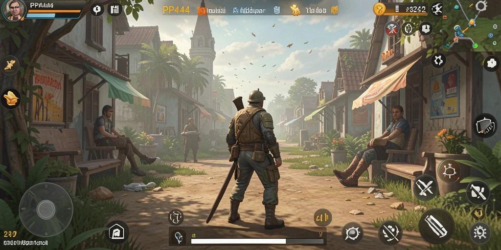 Tampilan gameplay PP444 yang menakjubkan dengan dunia simulasi yang hidup.