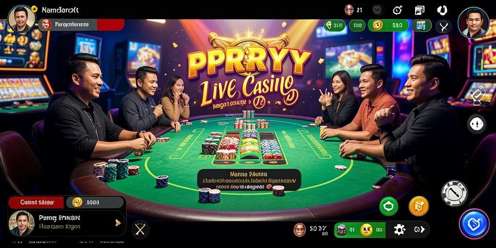 Screenshot gameplay <strong>PPRRYY</strong> menunjukkan keseruan permainan Live Casino.