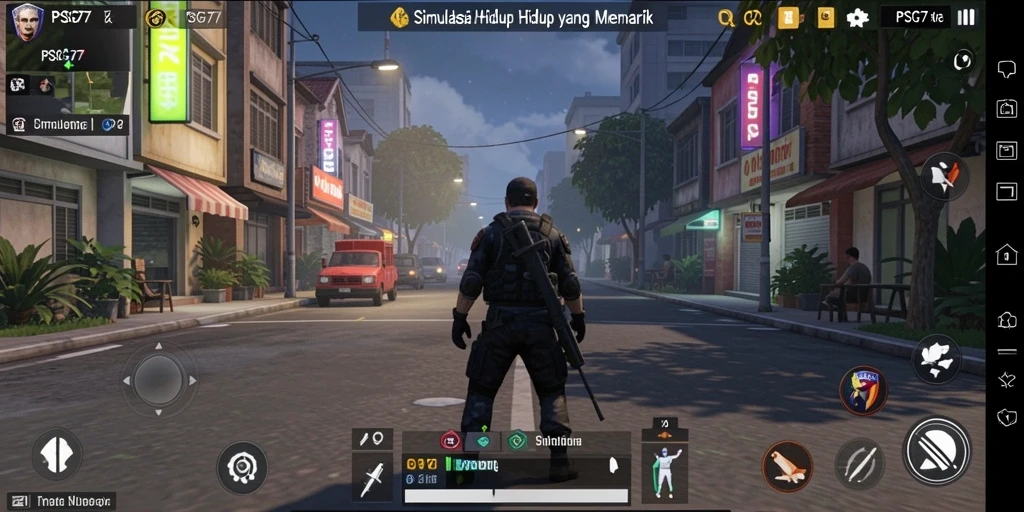 Tampilan gameplay PSG77 yang menarik dan penuh warna.