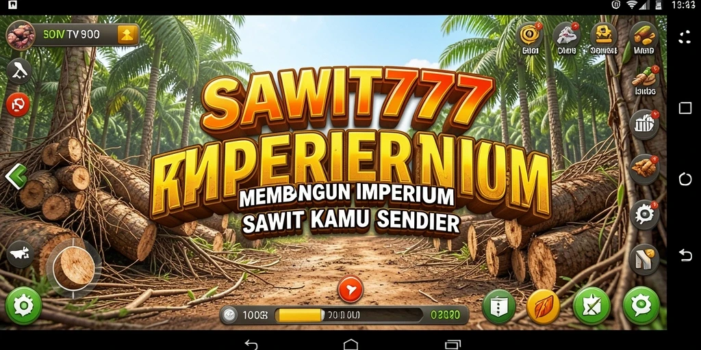 Tampilan menarik gameplay SAWIT777 saat mengelola perkebunan sawit.