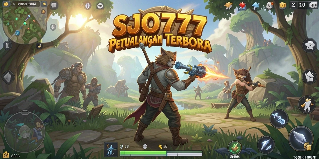 Screenshot memukau dari gameplay SJO777 yang menunjukkan dunia terbuka.
