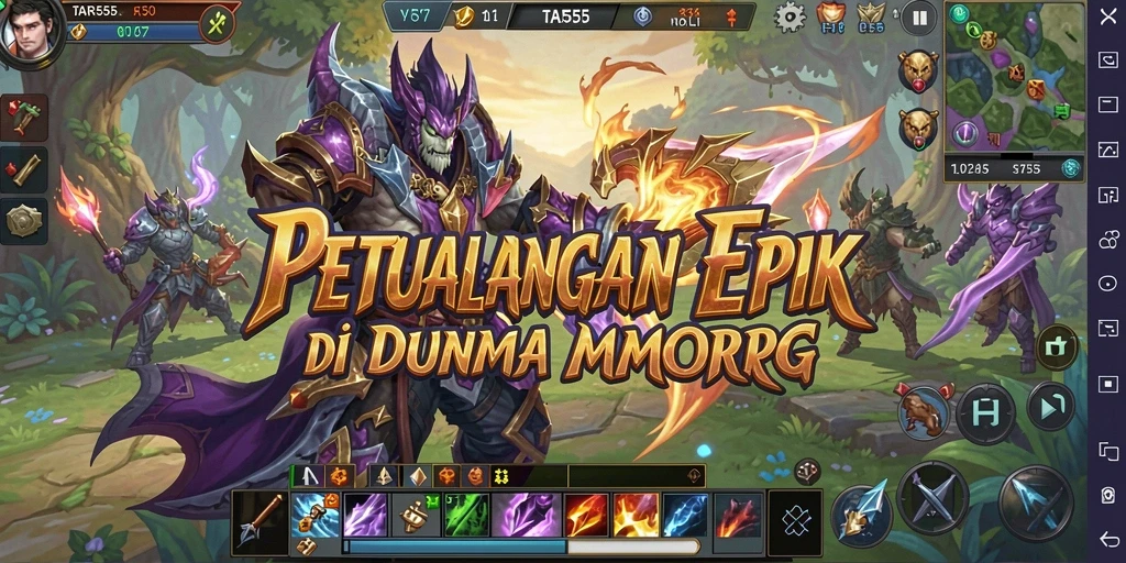 Tampilan gameplay TAR555 yang menakjubkan dengan aksi pertempuran yang seru.
