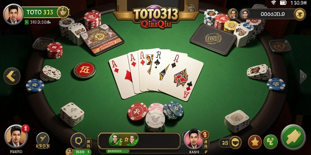 Screenshot dari gameplay seru QiuQiu di TOTO313.