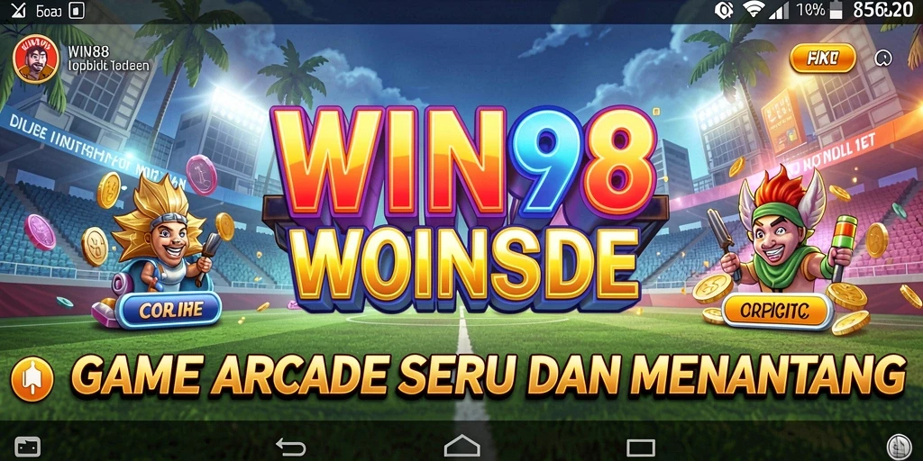 Tampilan screenshot gameplay <strong>WIN88</strong> yang menampilkan aksi seru di level Arcade.